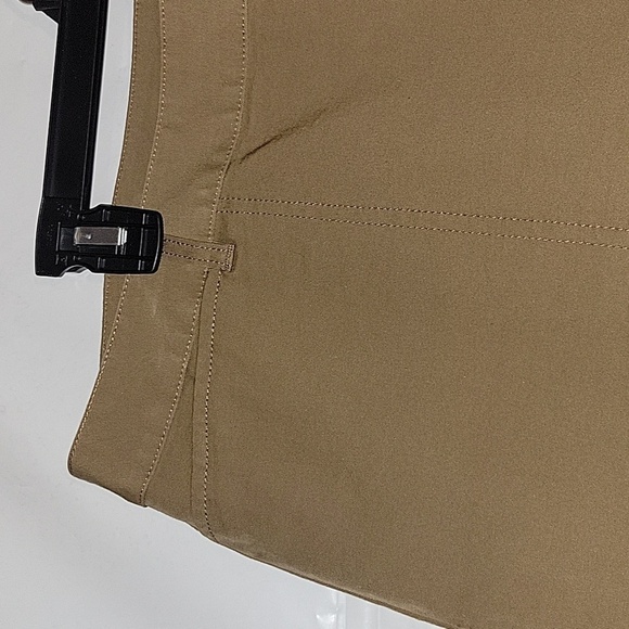 Cropped Khaki Pants High Waist Career Casual Trousers Size 20W - Picture 2 of 6